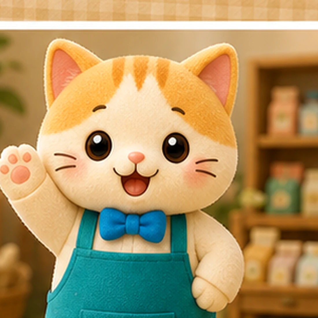 ねこのキャラクターがスタッフの親しみやすさを伝えているイラスト