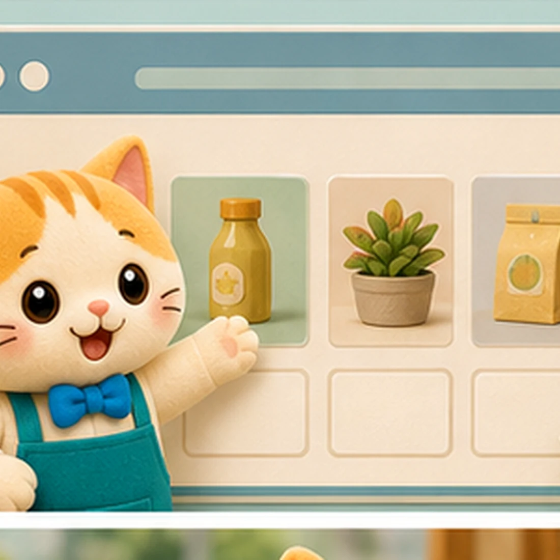 Webサイトで使うねこのキャラクターイラスト